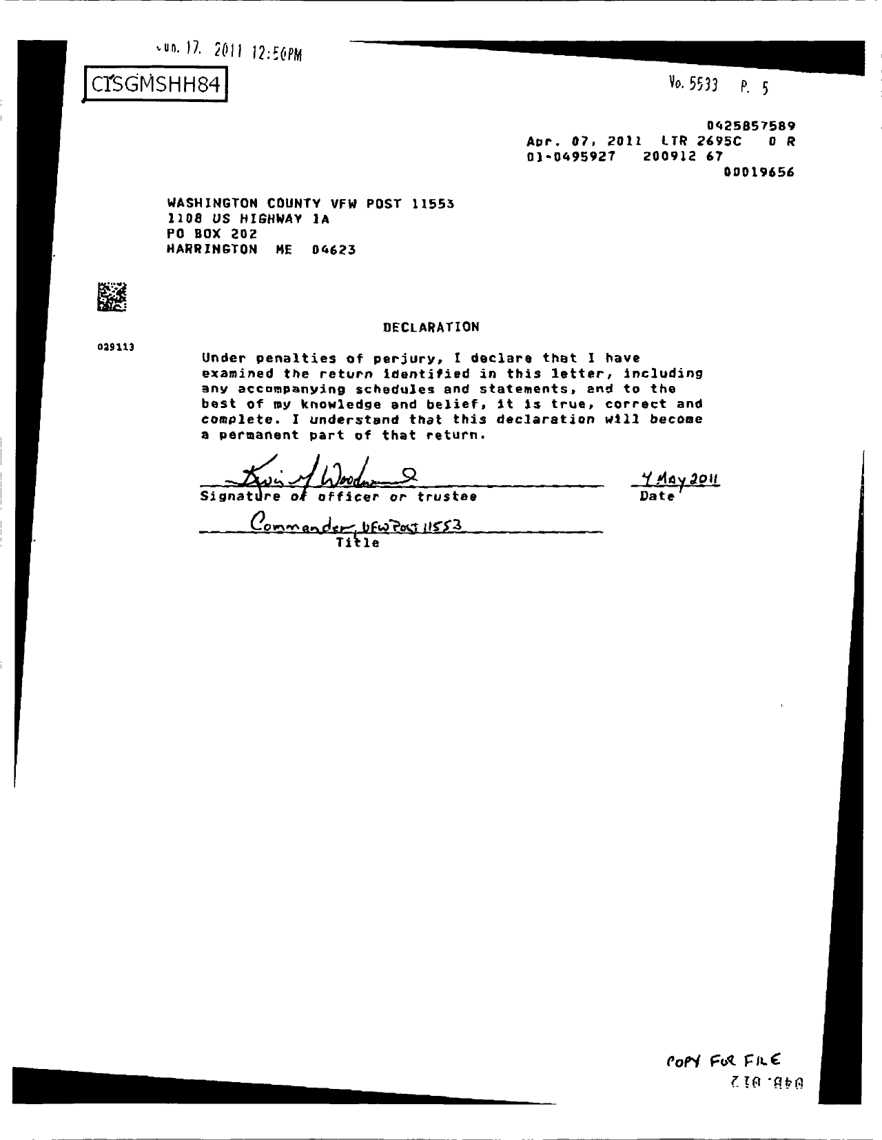 Image of first page of 2009 Form 990EOR for Veterans of Foreign Wars of the United States Dept of Maine - 11553 Capt John E Williams