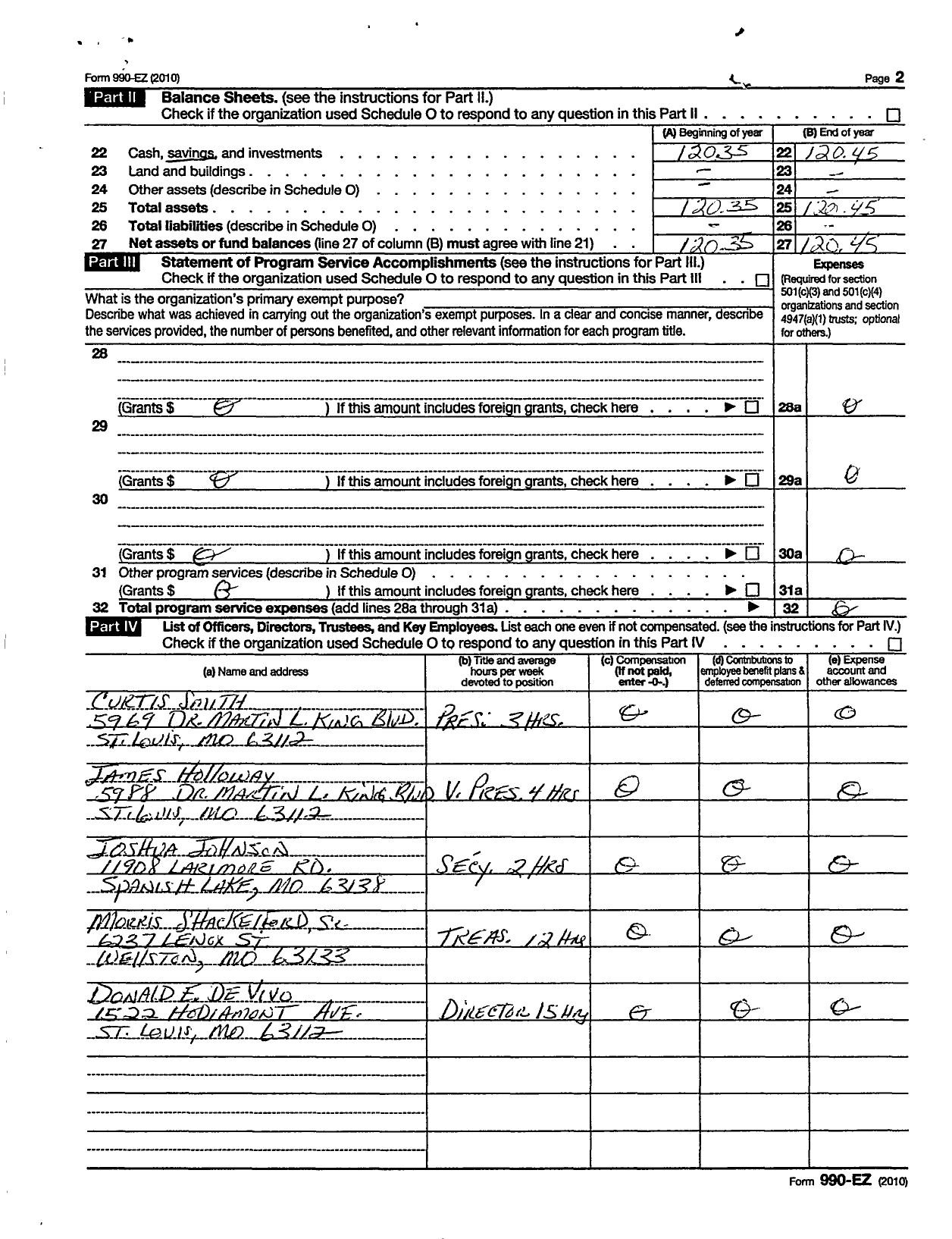 Image of first page of 2011 Form 990ER for Wellston Loop Community Developement Corporation