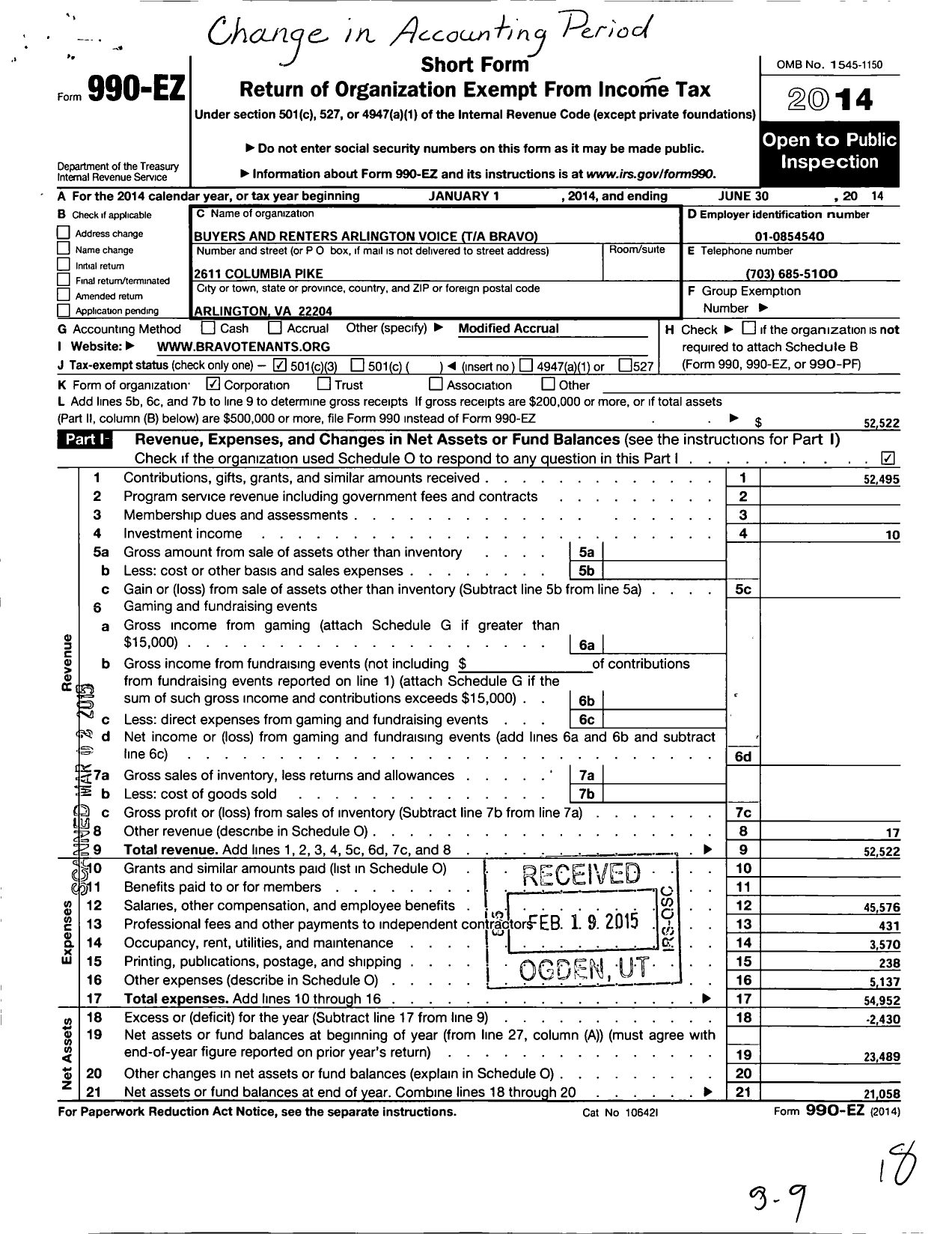 Image of first page of 2013 Form 990EZ for Secosol