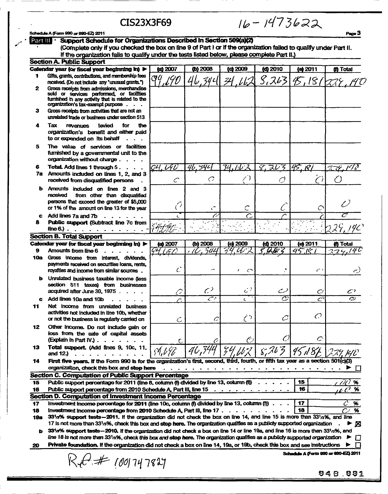 Image of first page of 2011 Form 990ER for Womens Motorcyclist Foundation