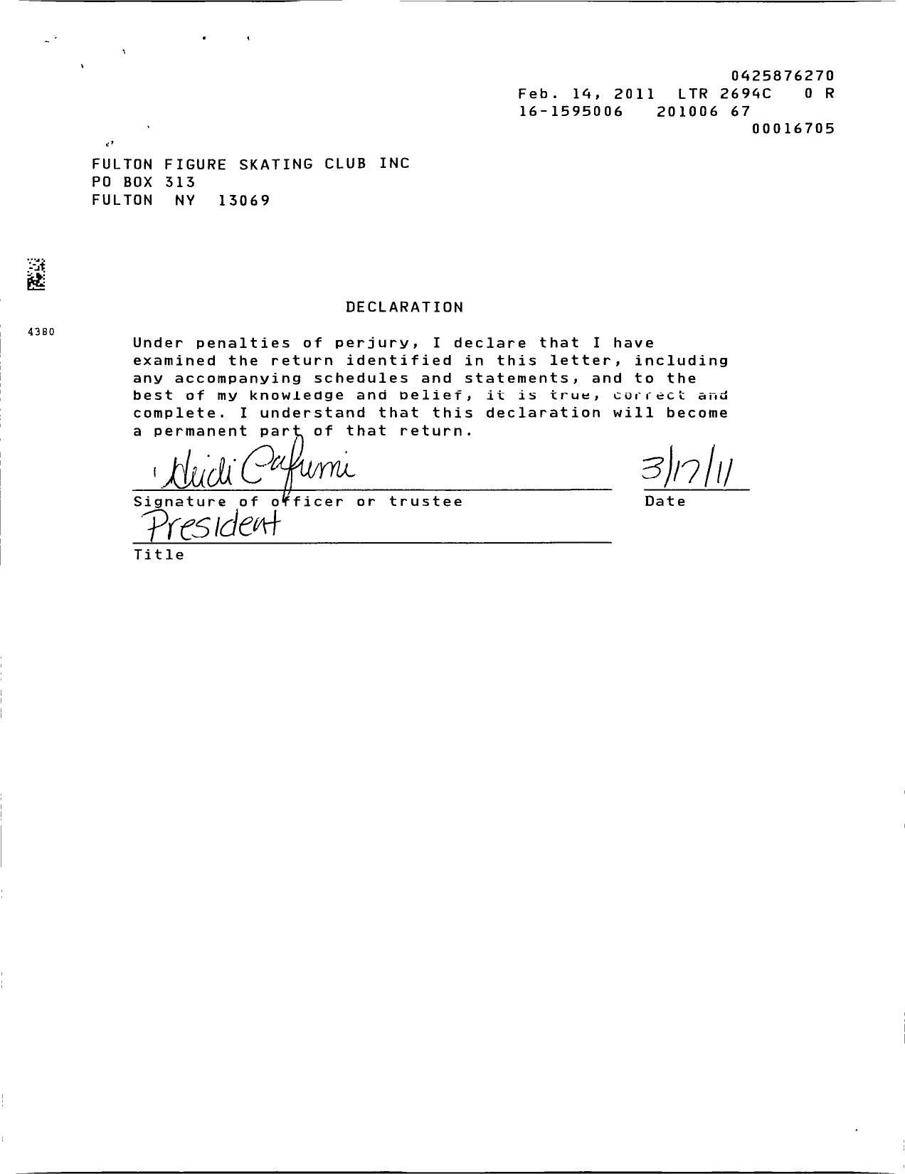 Image of first page of 2009 Form 990R for Fulton Figure Skating Club