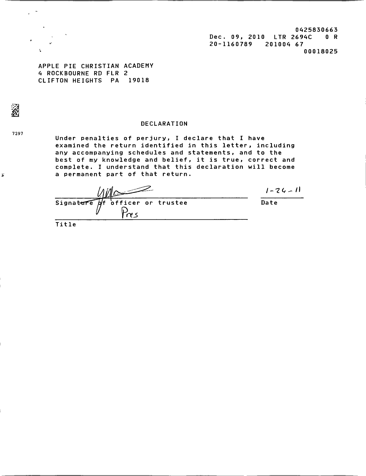 Image of first page of 2009 Form 990R for Smart From the Start Childcare