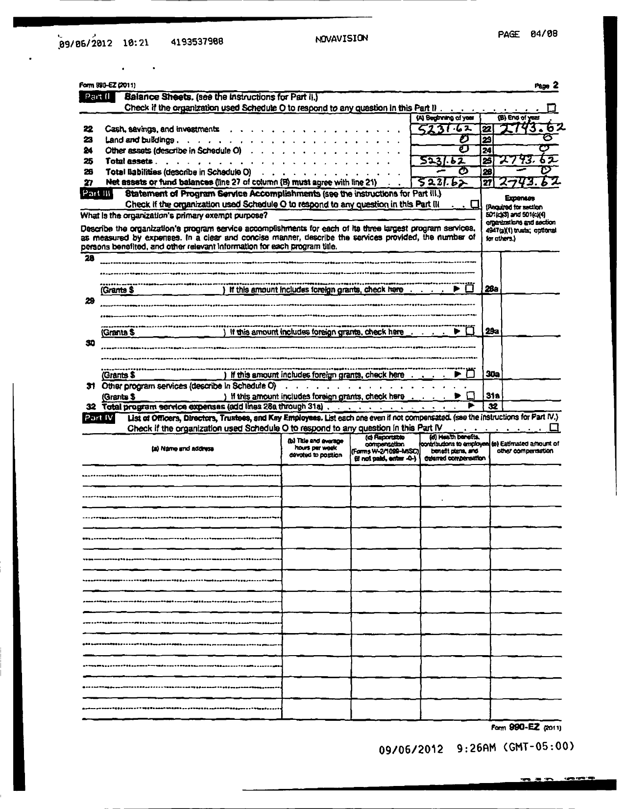 Image of first page of 2009 Form 990ER for United States Bowling Congress - 80809 Bowling Green Usbc