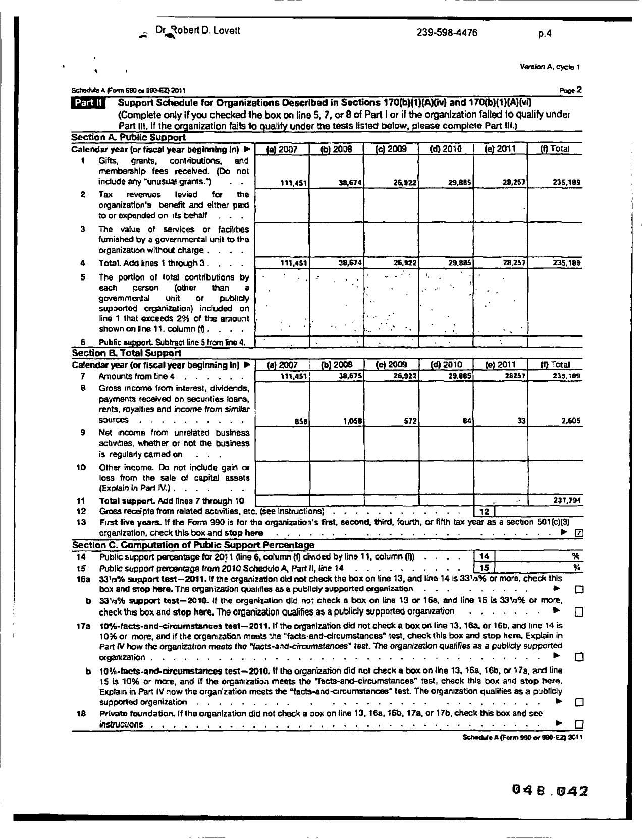 Image of first page of 2011 Form 990ER for Upon A Star Foundation