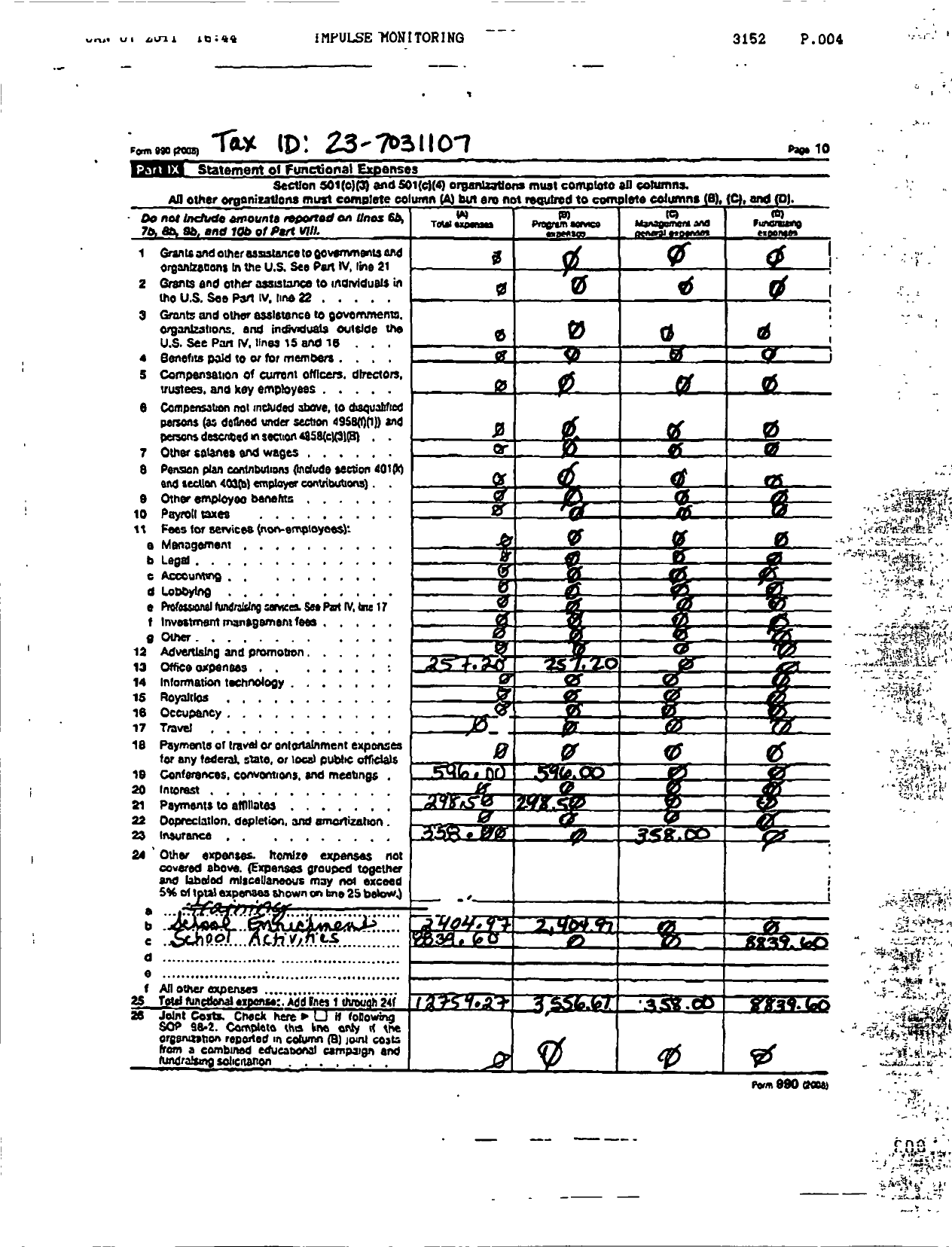 Image of first page of 2008 Form 990R for PTA Maryland Congress of Parents and Teachers / Hernwood Elementary