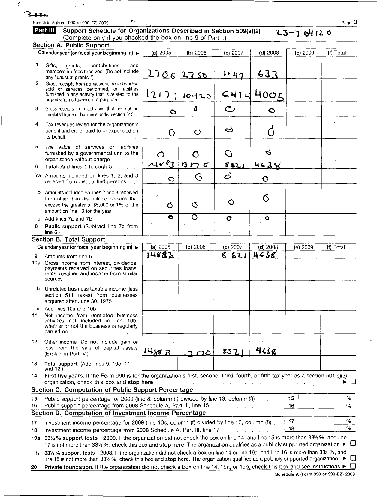 Image of first page of 2008 Form 990ER for Engineering-Technology Educators of Indiana