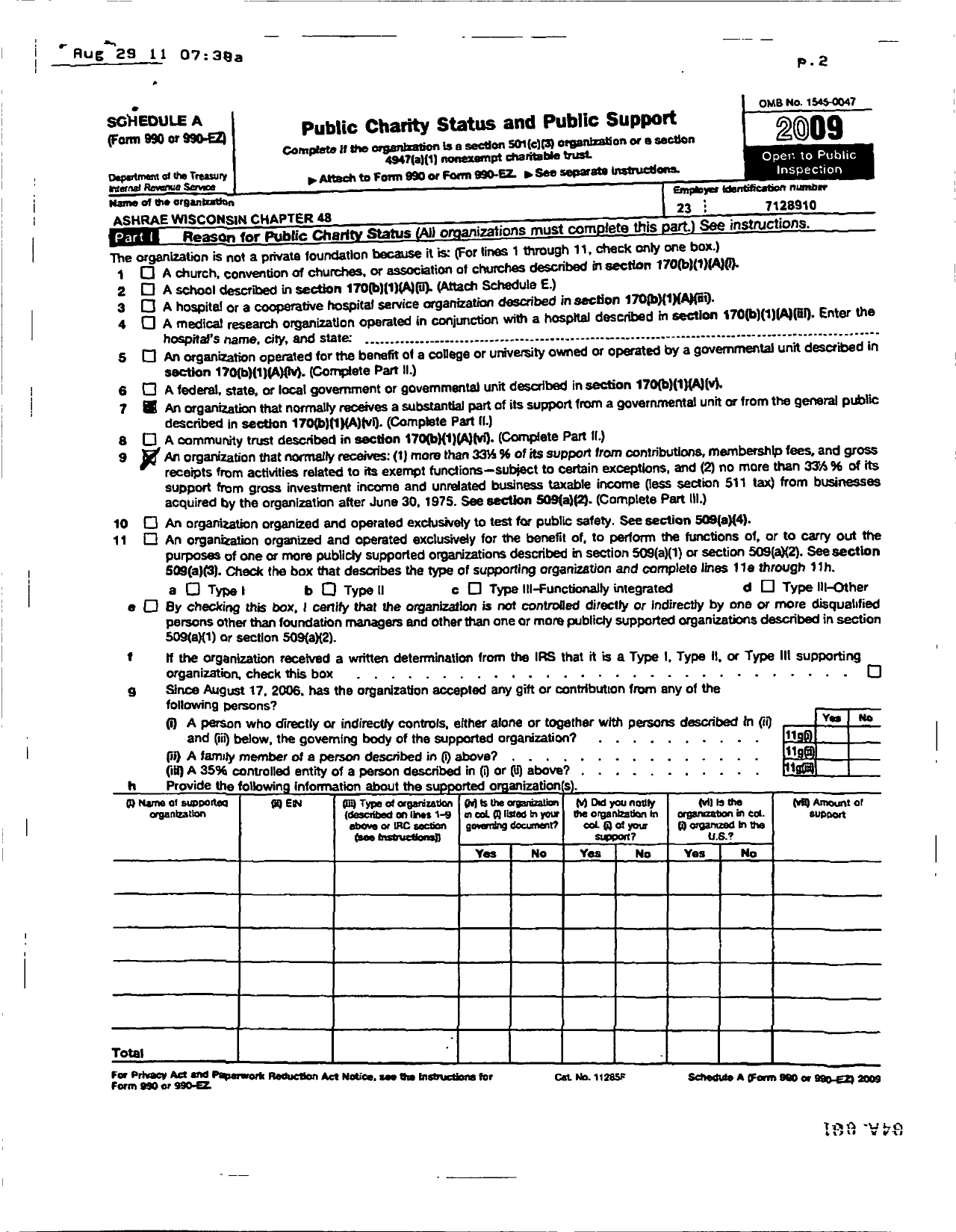 Image of first page of 2009 Form 990ER for American Society of Heating Refrigerating and A-C Engineers / Wisconsin