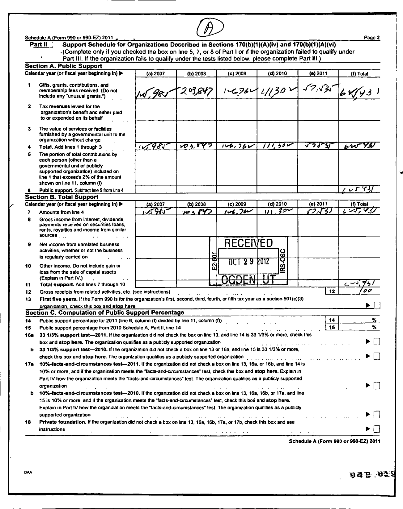 Image of first page of 2010 Form 990R for Friends of Torah