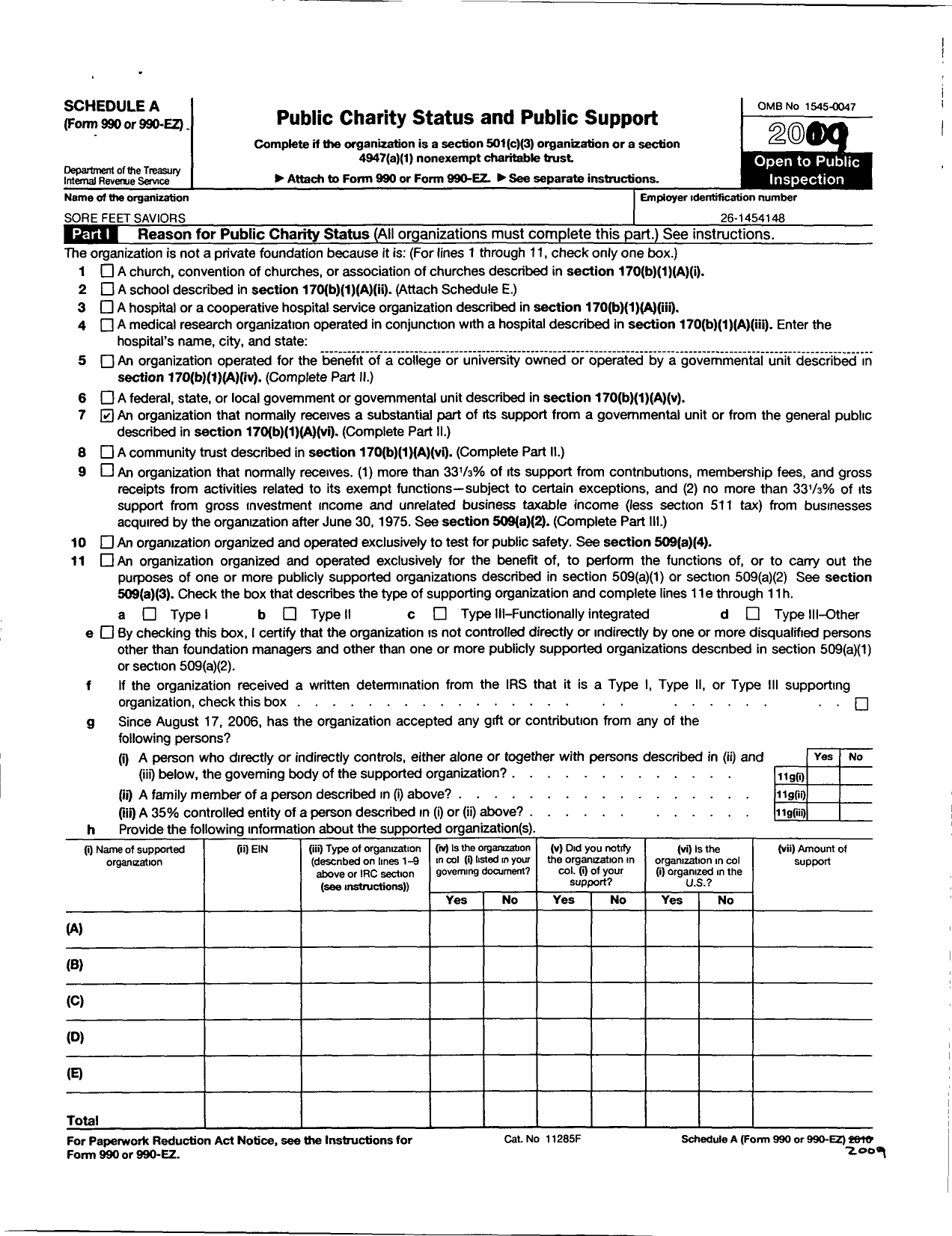 Image of first page of 2009 Form 990ER for Sofesa