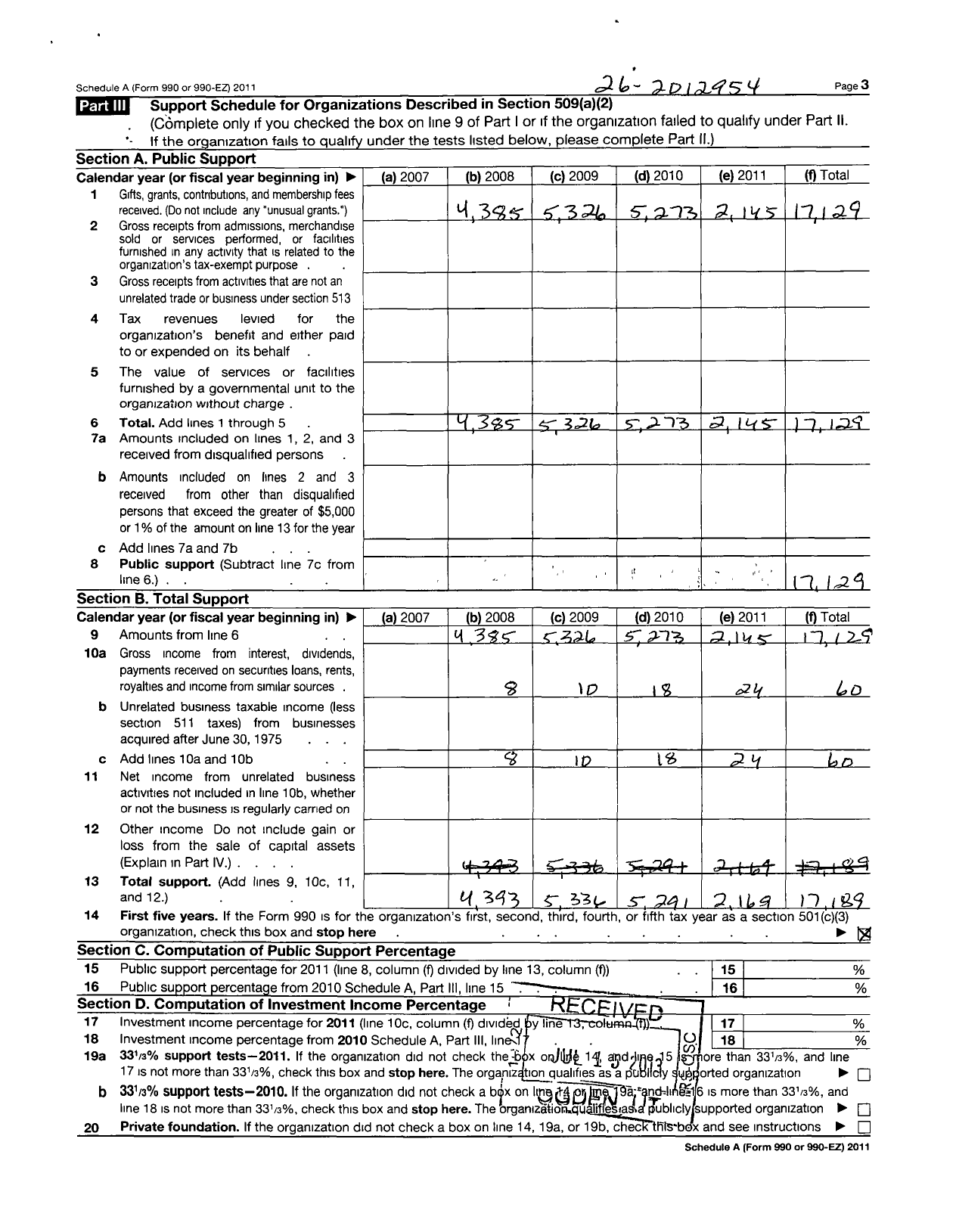 Image of first page of 2011 Form 990ER for Keiso Downtown Revitalization Association