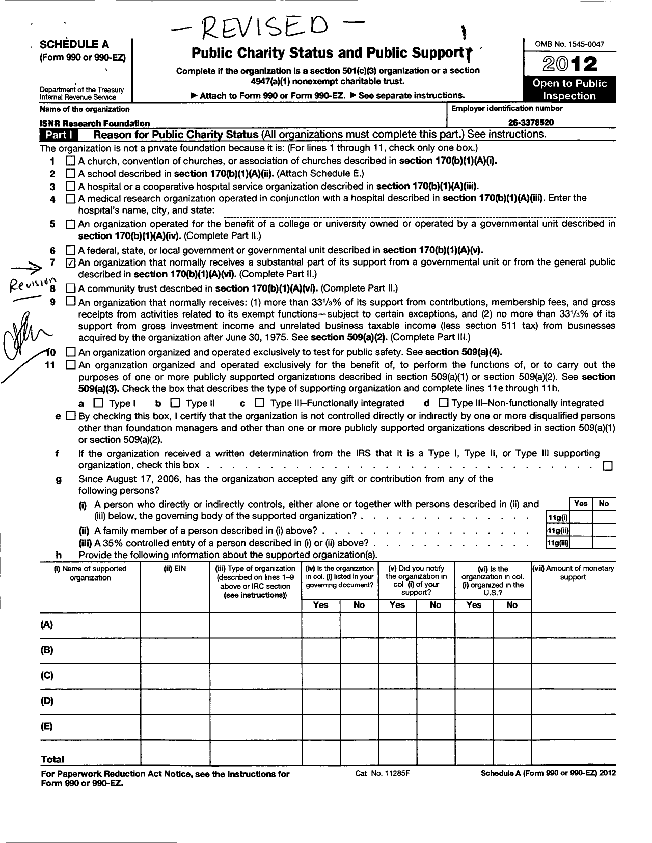 Image of first page of 2012 Form 990R for The Foundation for Neurofeedback and Neuromodulation Research