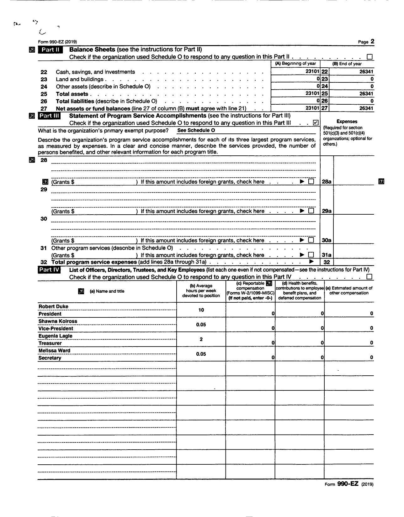 Image of first page of 2019 Form 990EO for AMERICAN FEDERATION OF TEACHERS - 3350 Blue Ridge