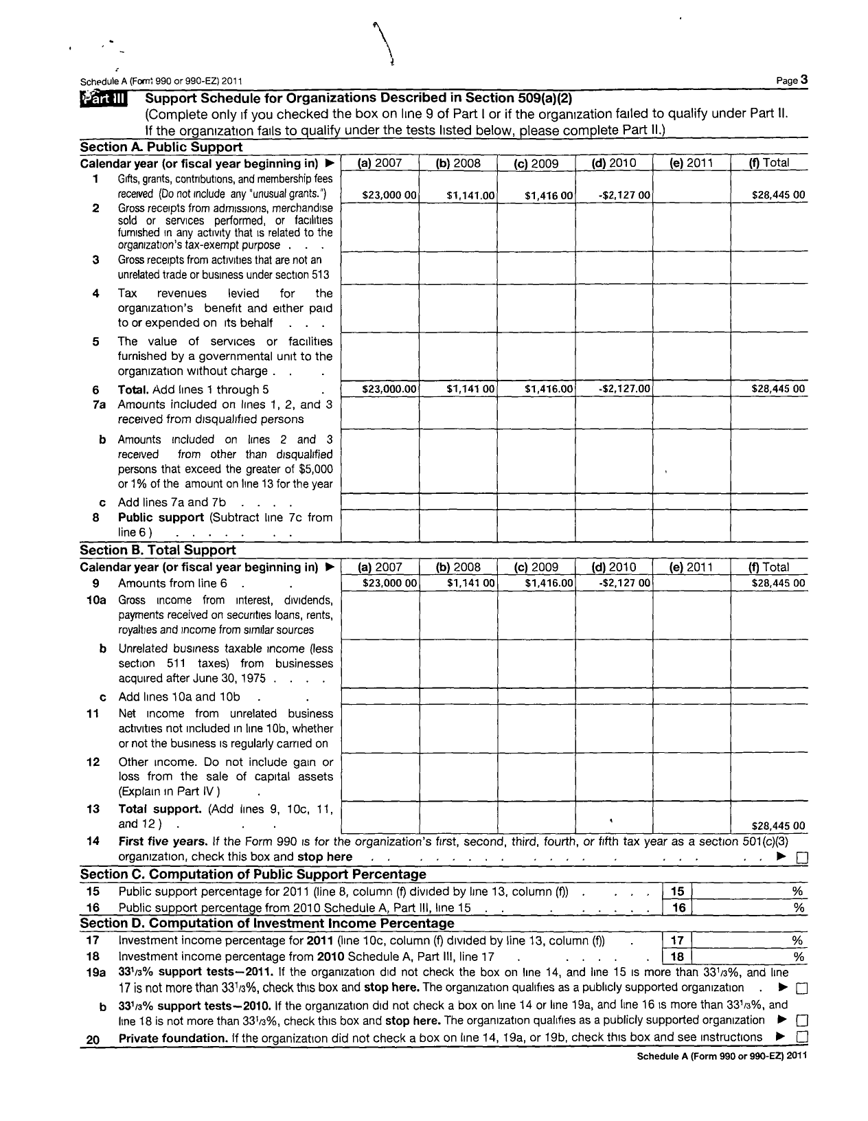 Image of first page of 2010 Form 990ER for Veterans of America