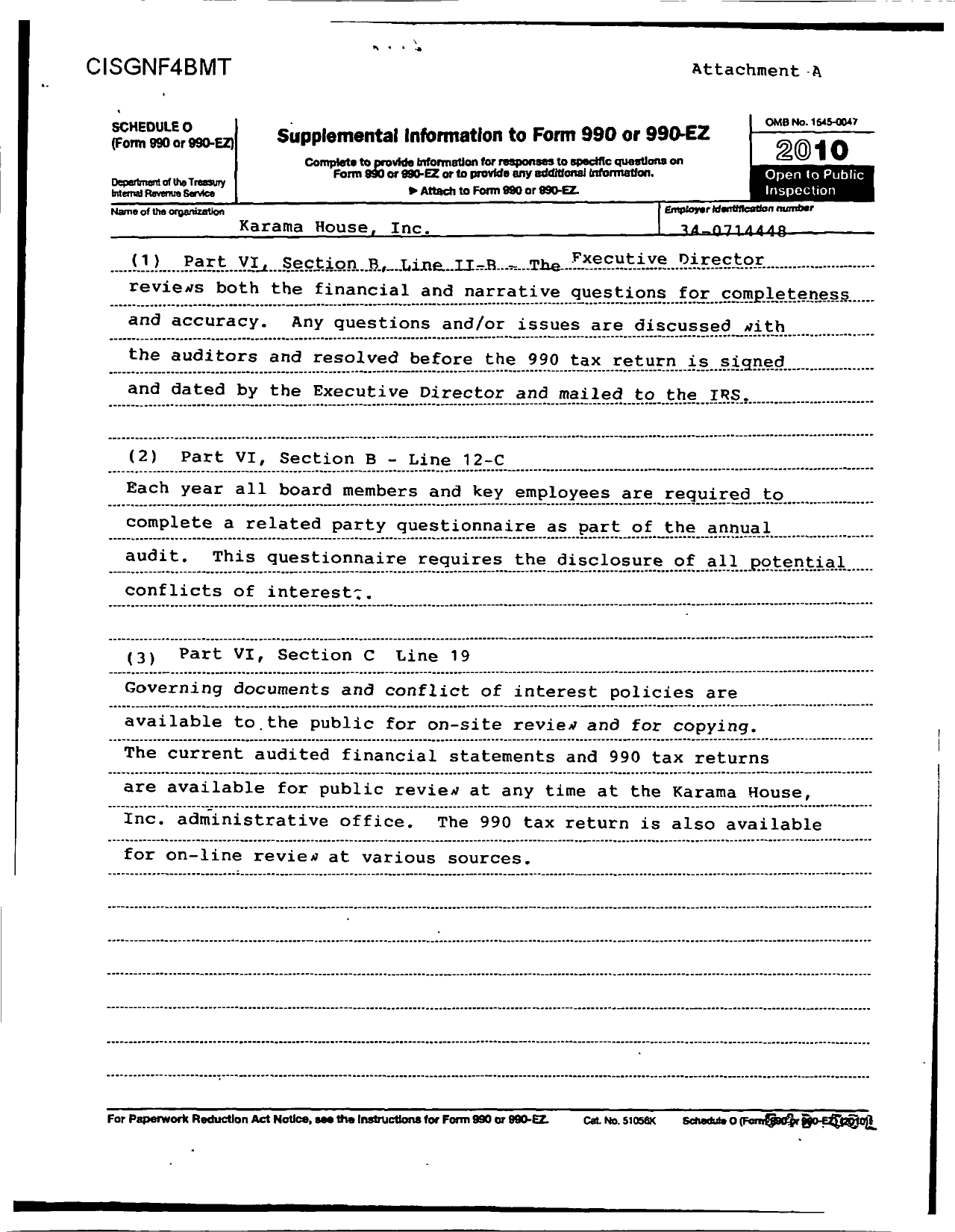 Image of first page of 2010 Form 990R for Karamu House