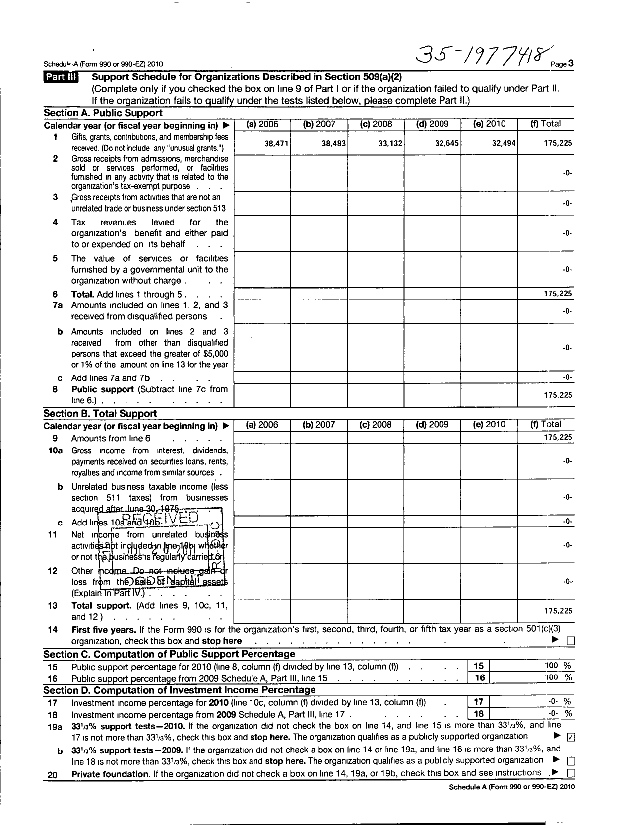 Image of first page of 2010 Form 990ER for Life in the Spirit Ministries