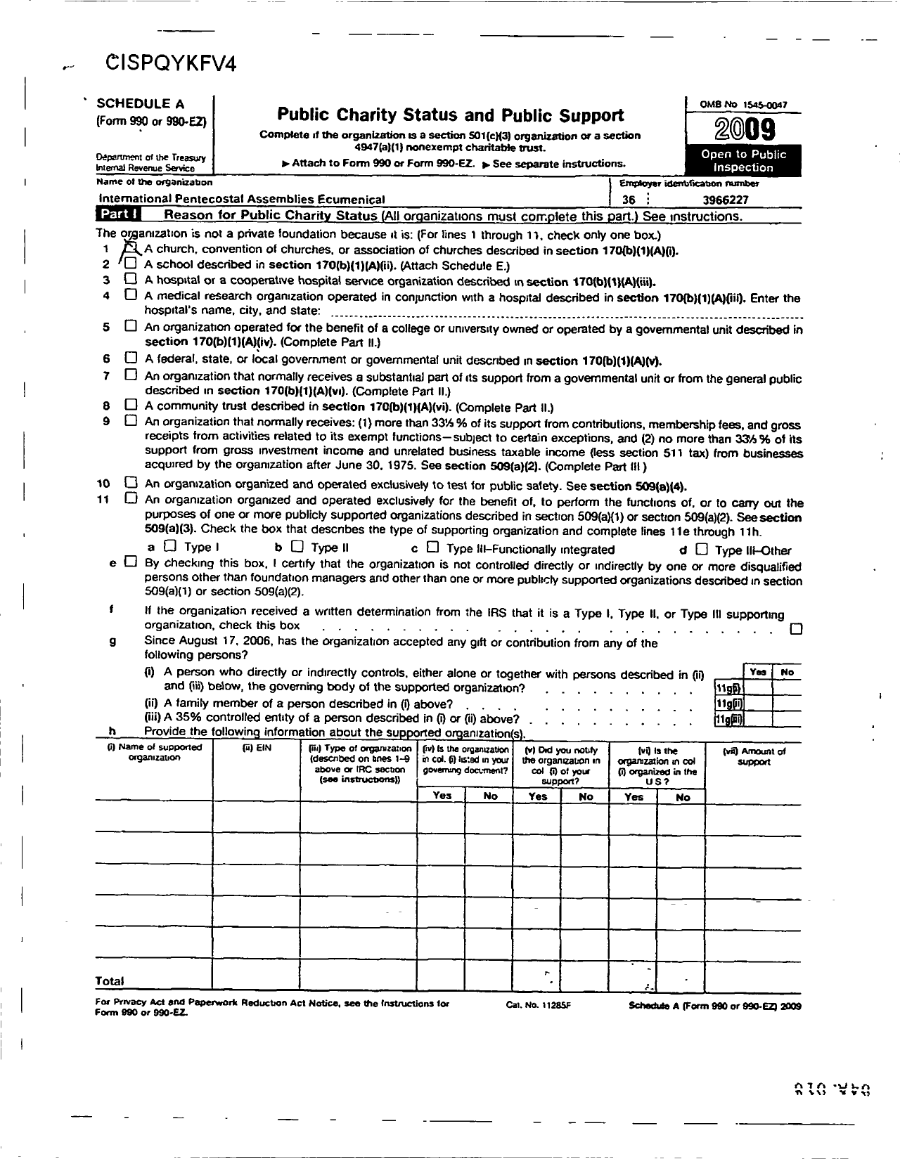 Image of first page of 2009 Form 990R for Ipae Faith and Community Action Network