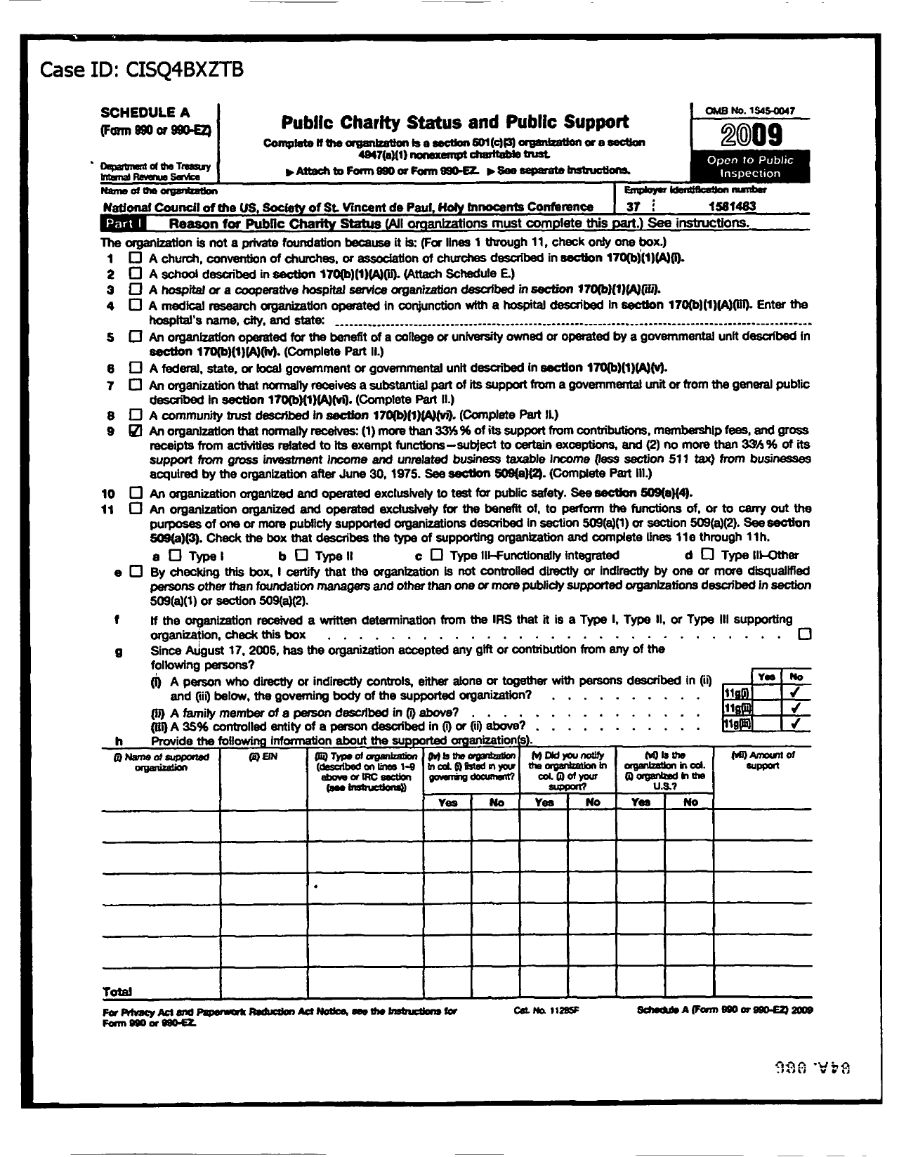 Image of first page of 2009 Form 990ER for Church of Holy Innocents