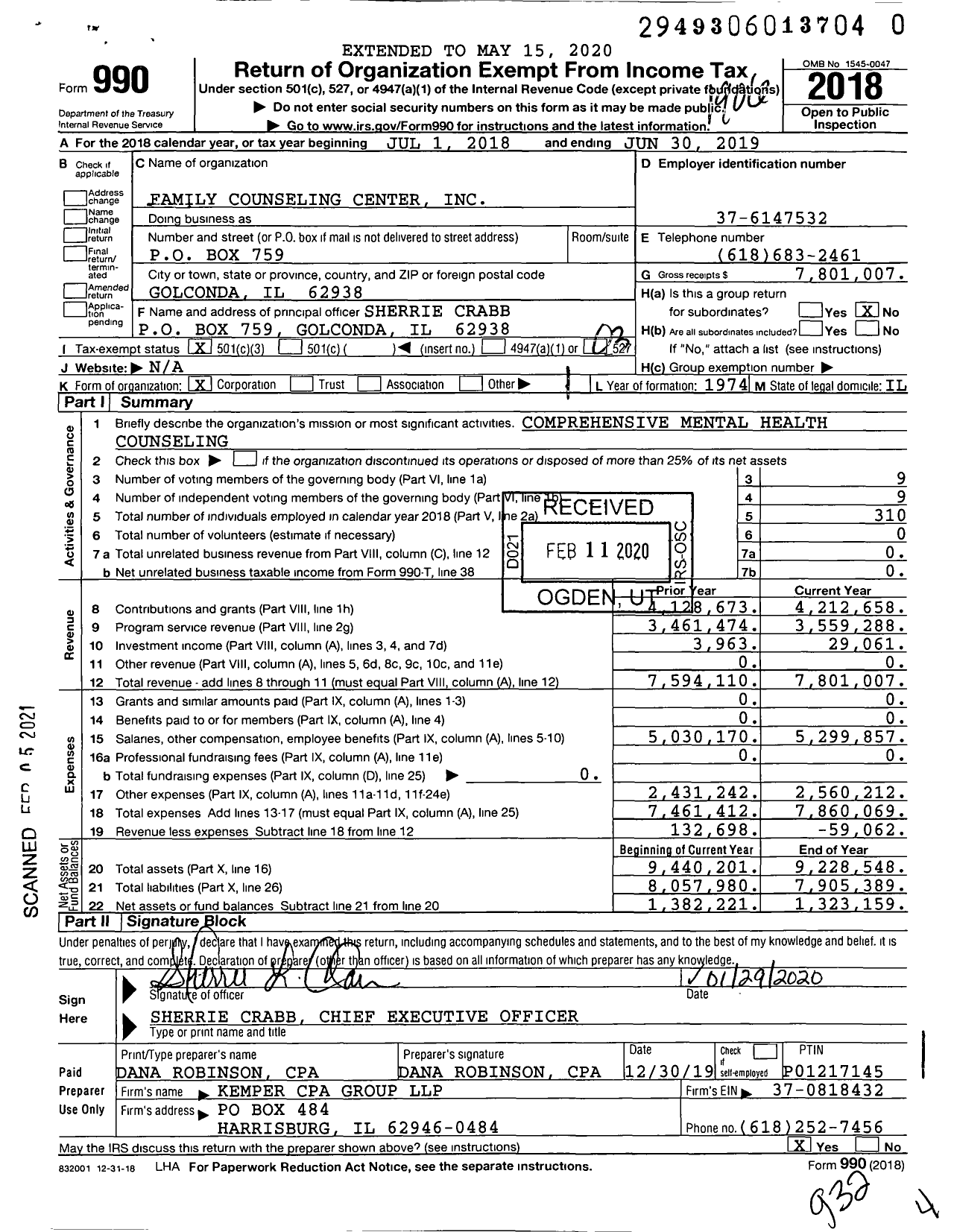 Image of first page of 2018 Form 990 for Arrowleaf (FCC)