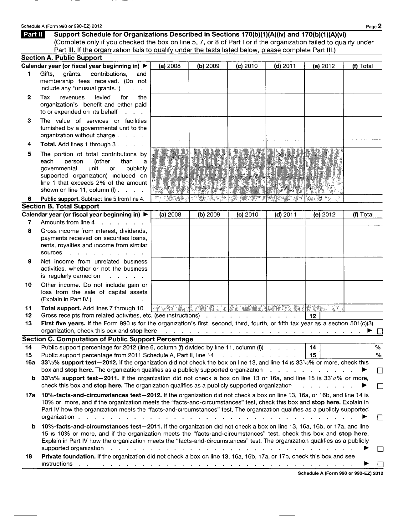 Image of first page of 2012 Form 990EZ for Parent Booster USA / Dacula High School Racquet Club