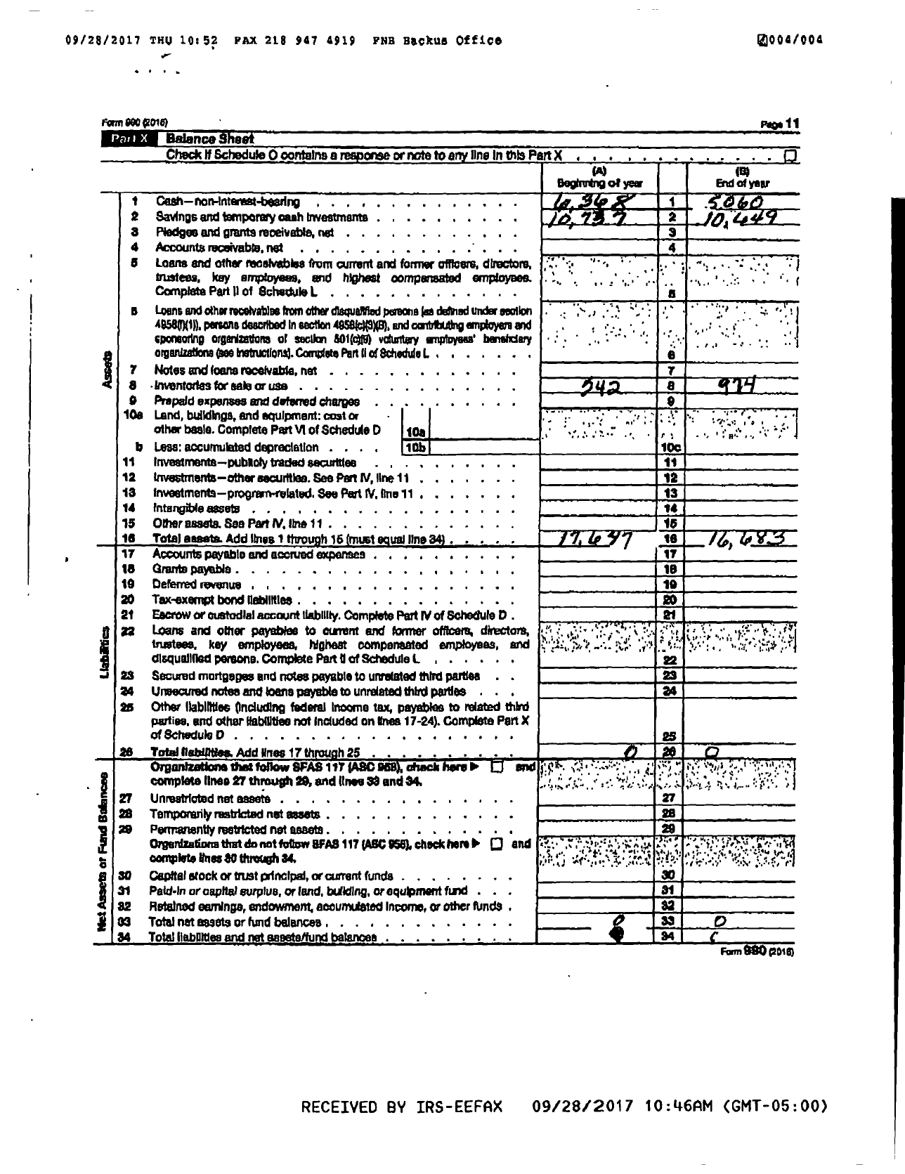 Image of first page of 2016 Form 990R for Pine Mountaineers Senior Citizens Club