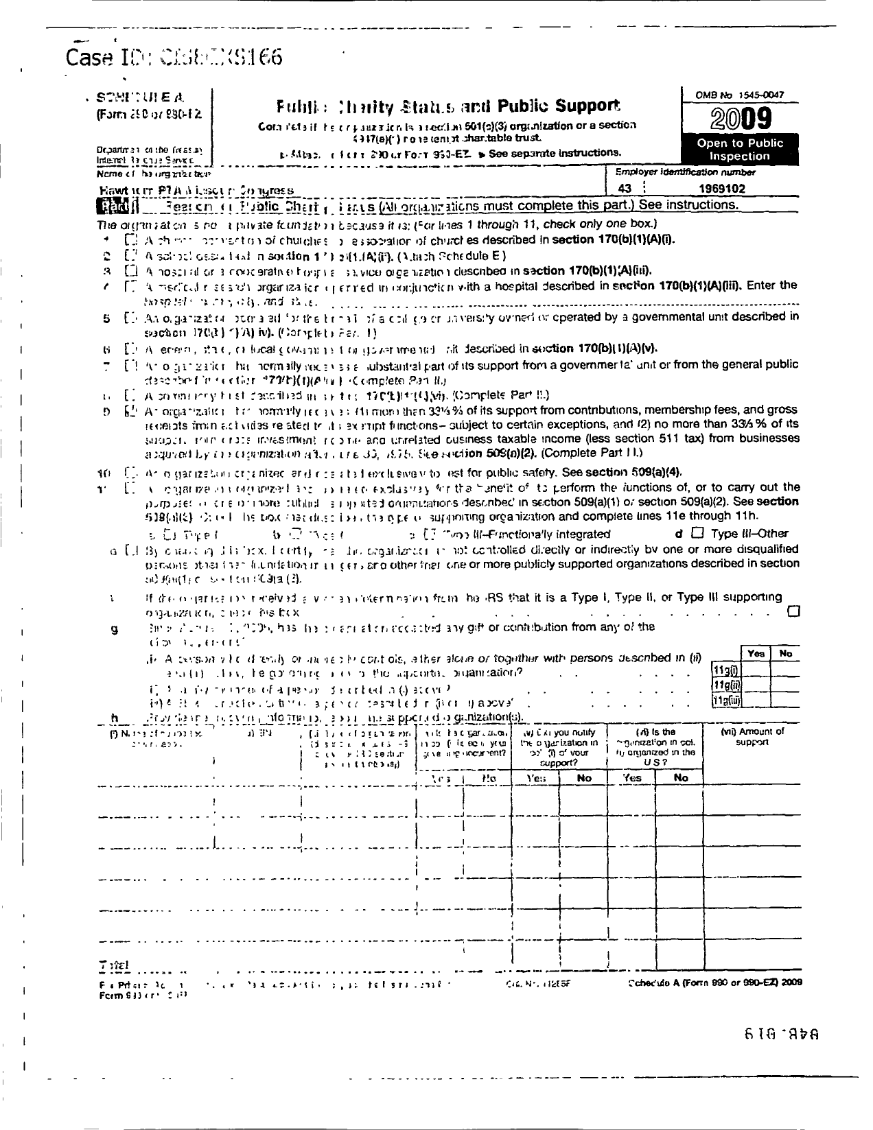 Image of first page of 2009 Form 990ER for PTA Missouri Congress / Hawthorn Elementary PTA