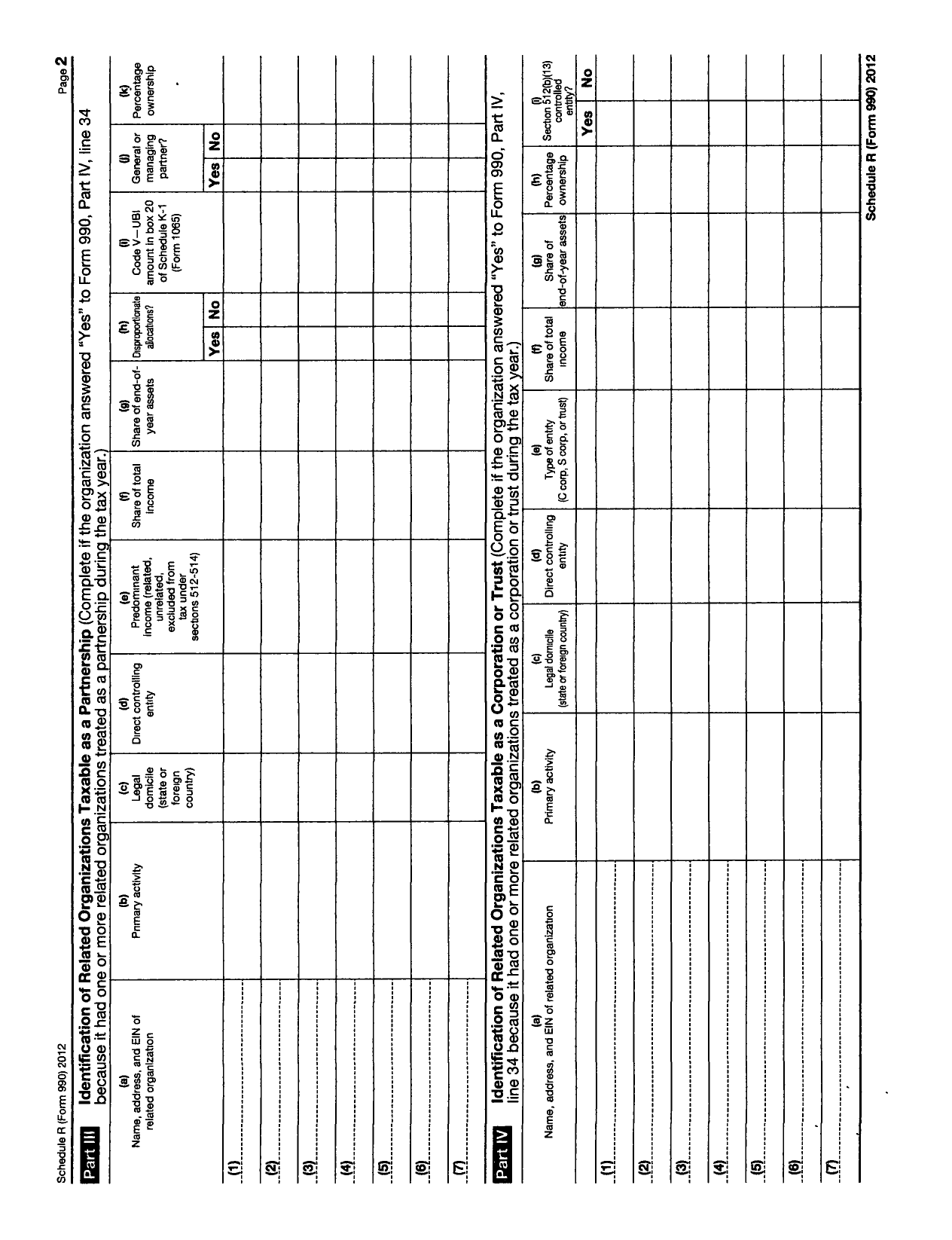 Image of first page of 2012 Form 990O for Cedar Rapids Rollergirls