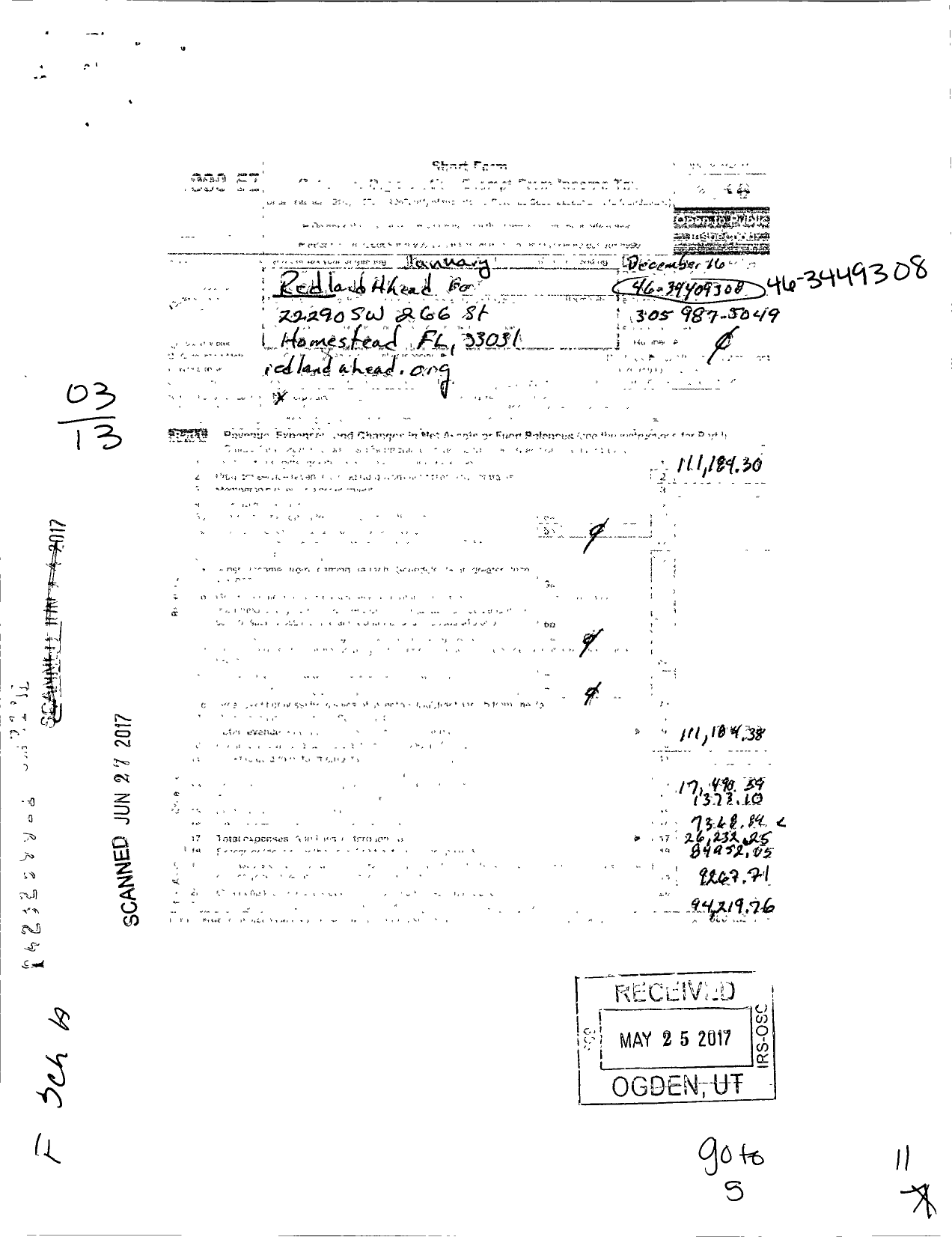 Image of first page of 2016 Form 990EZ for Redland Ahead