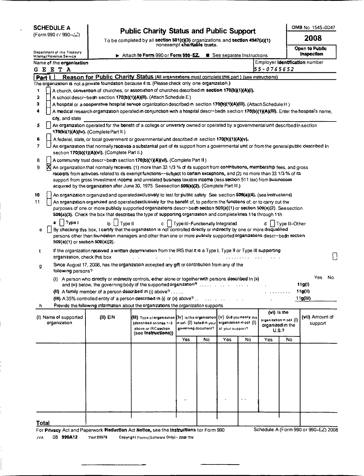 Image of first page of 2009 Form 990ER for Gorakshya Seva and Environmental