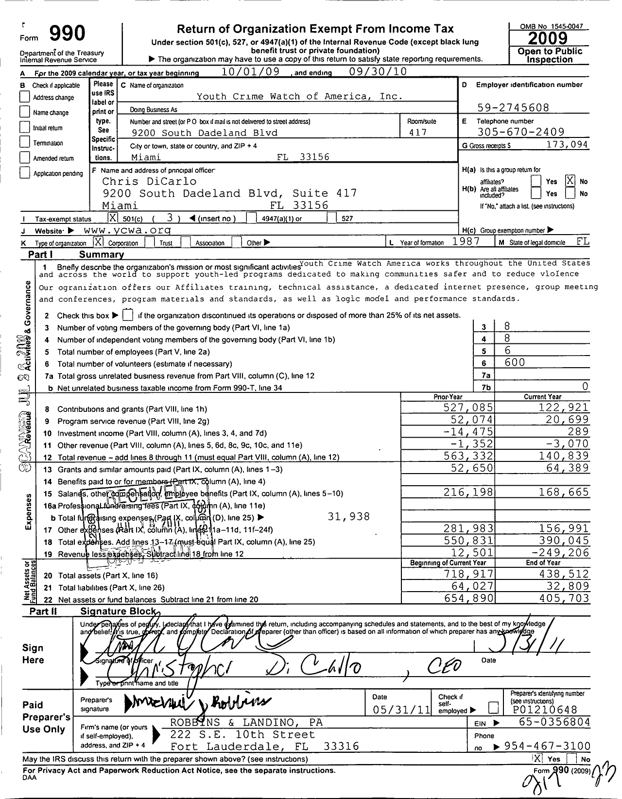 Image of first page of 2009 Form 990 for Ignitus Worldwide