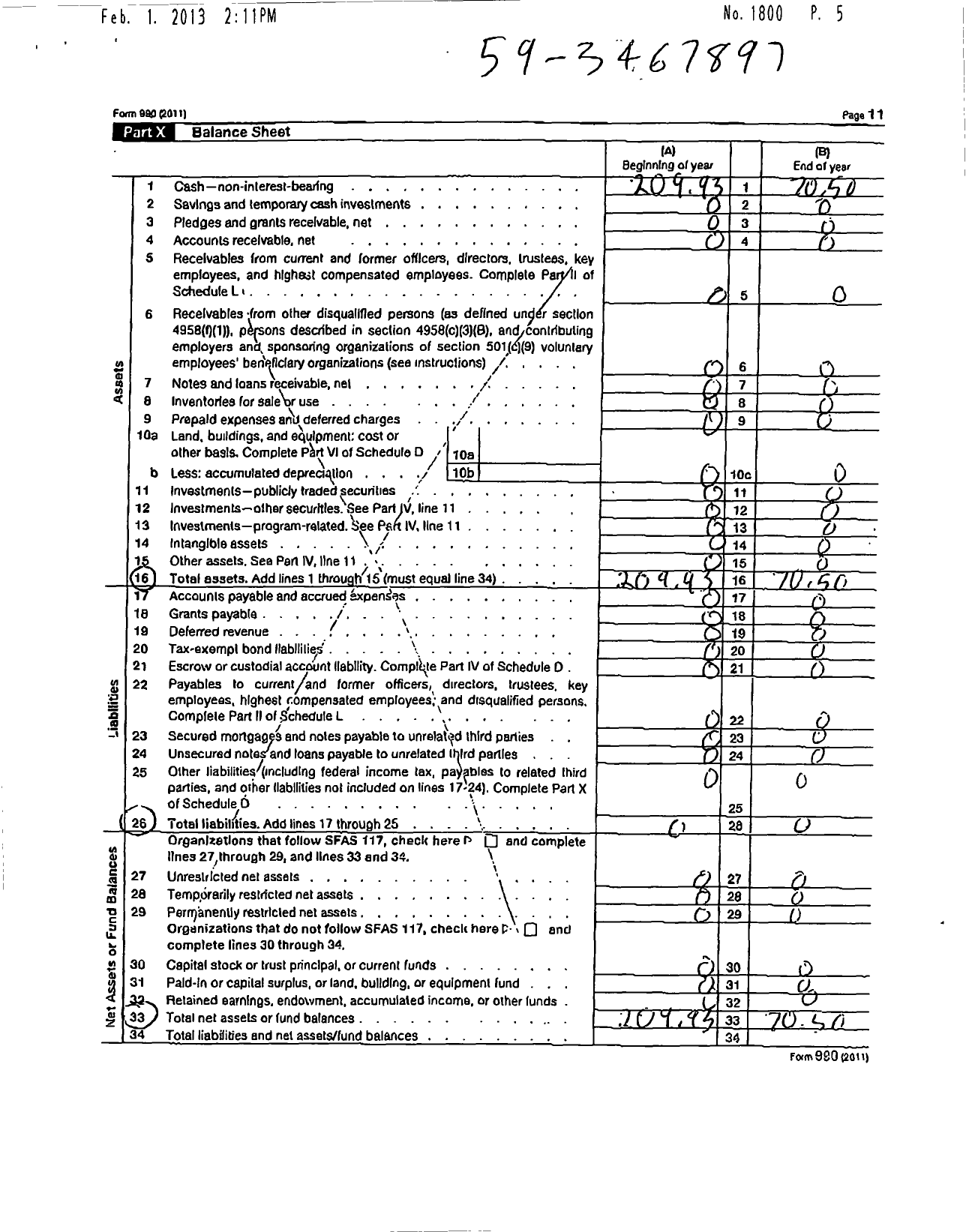 Image of first page of 2010 Form 990R for Florida Christian Activities Association