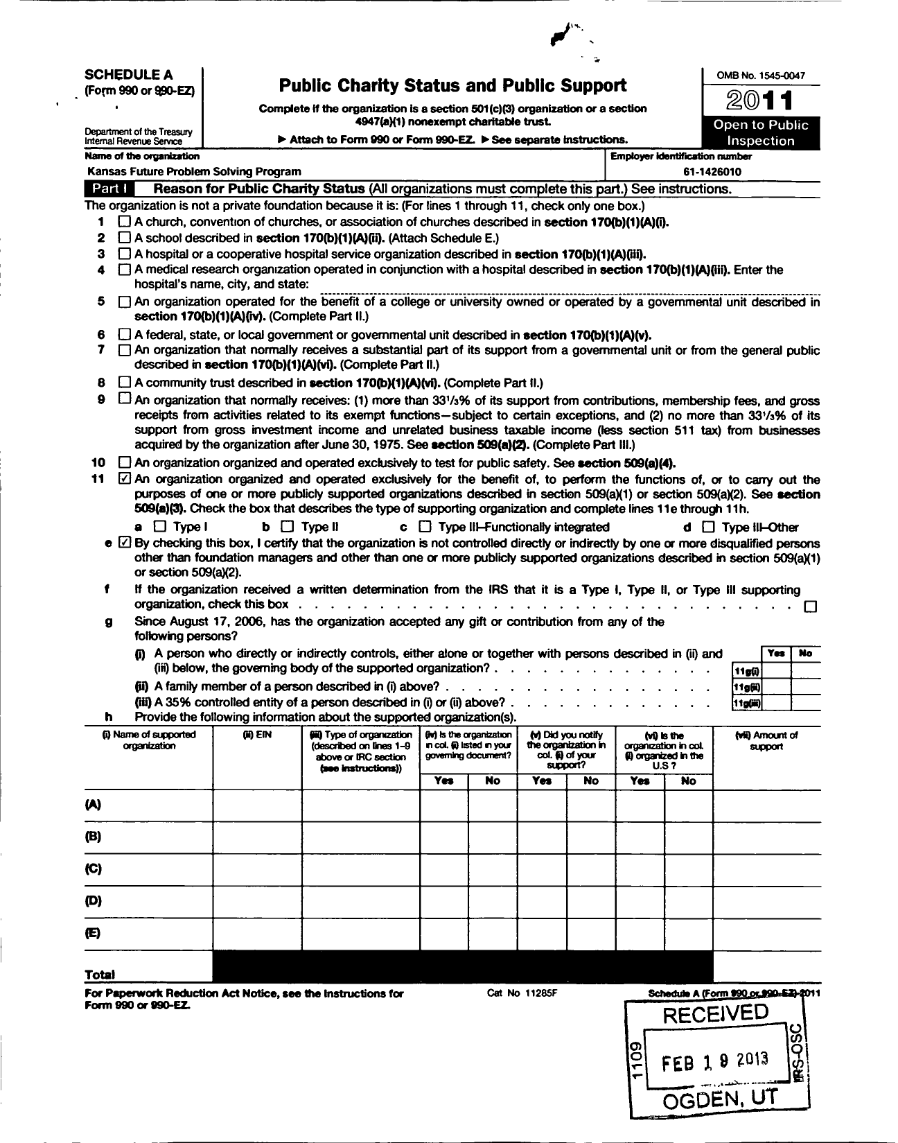 Image of first page of 2010 Form 990ER for Future Problem Solving Program International Incsgri Update