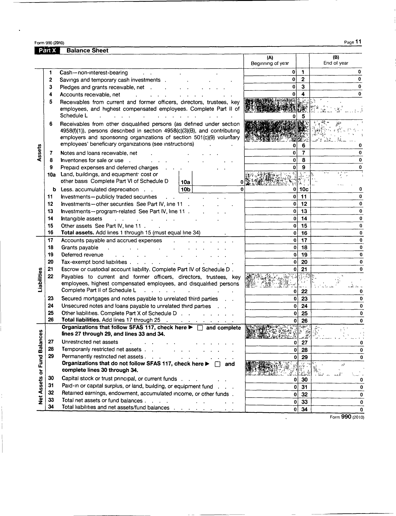 Image of first page of 2010 Form 990R for Saint James Missionary Baptist Church