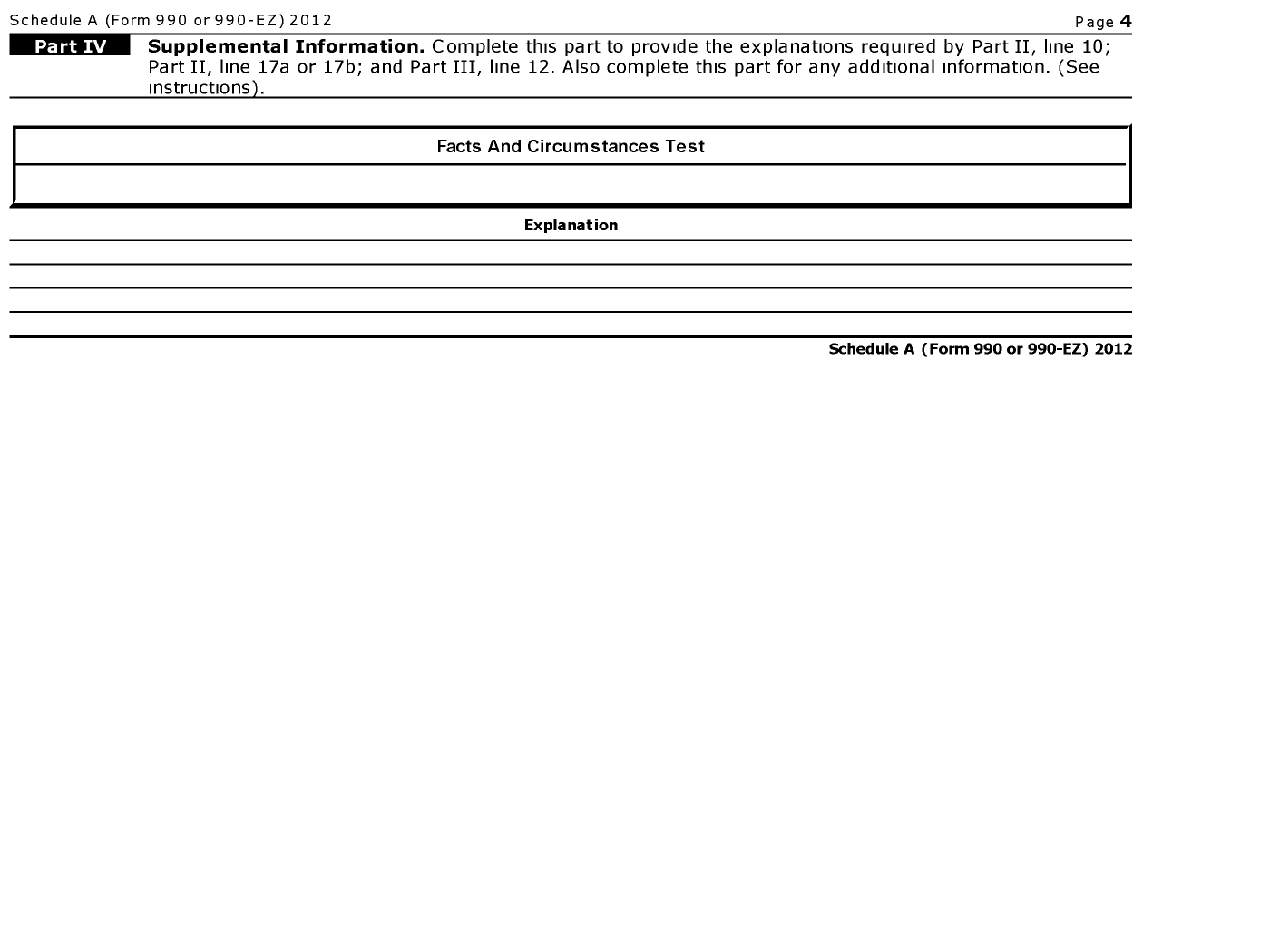 Image of first page of 2012 Form 990EZ for South Florida Siberian Husky Rescue