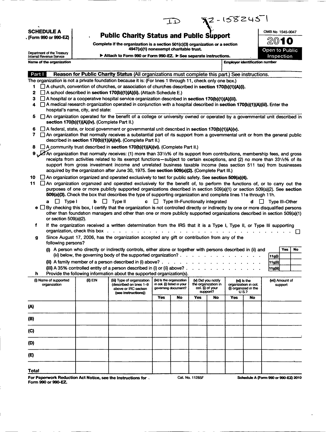 Image of first page of 2010 Form 990ER for California Pilots Association / Palo Alto Airport Association