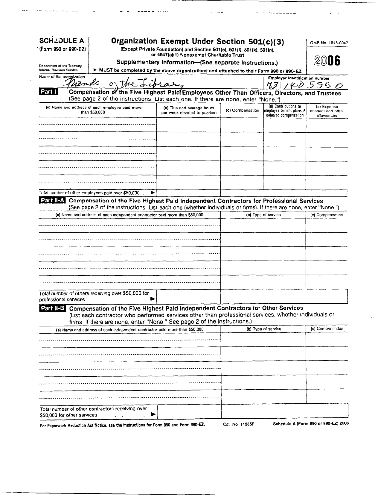 Image of first page of 2006 Form 990R for Friends of the Mannford Public Library