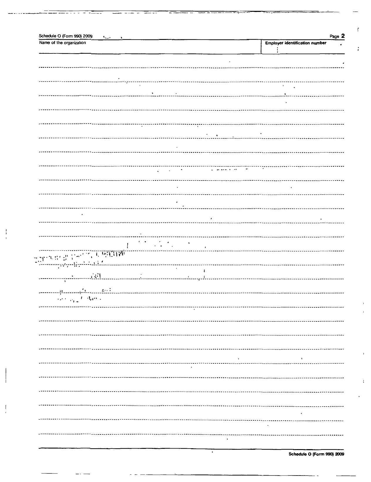 Image of first page of 2009 Form 990R for E Mae Washington Williams Institute