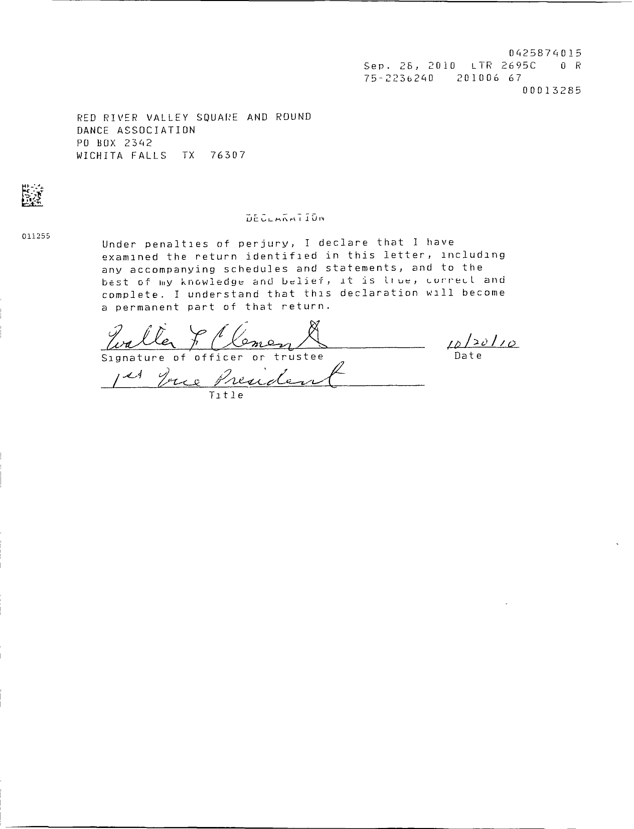 Image of first page of 2009 Form 990EOR for Red River Valley Square and Round Dance Association