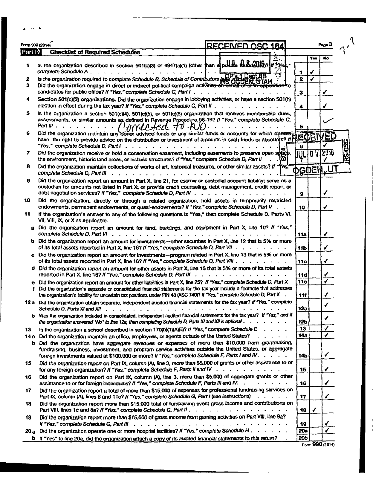 Image of first page of 2014 Form 990R for Grove Elementary PTA 7 4 7