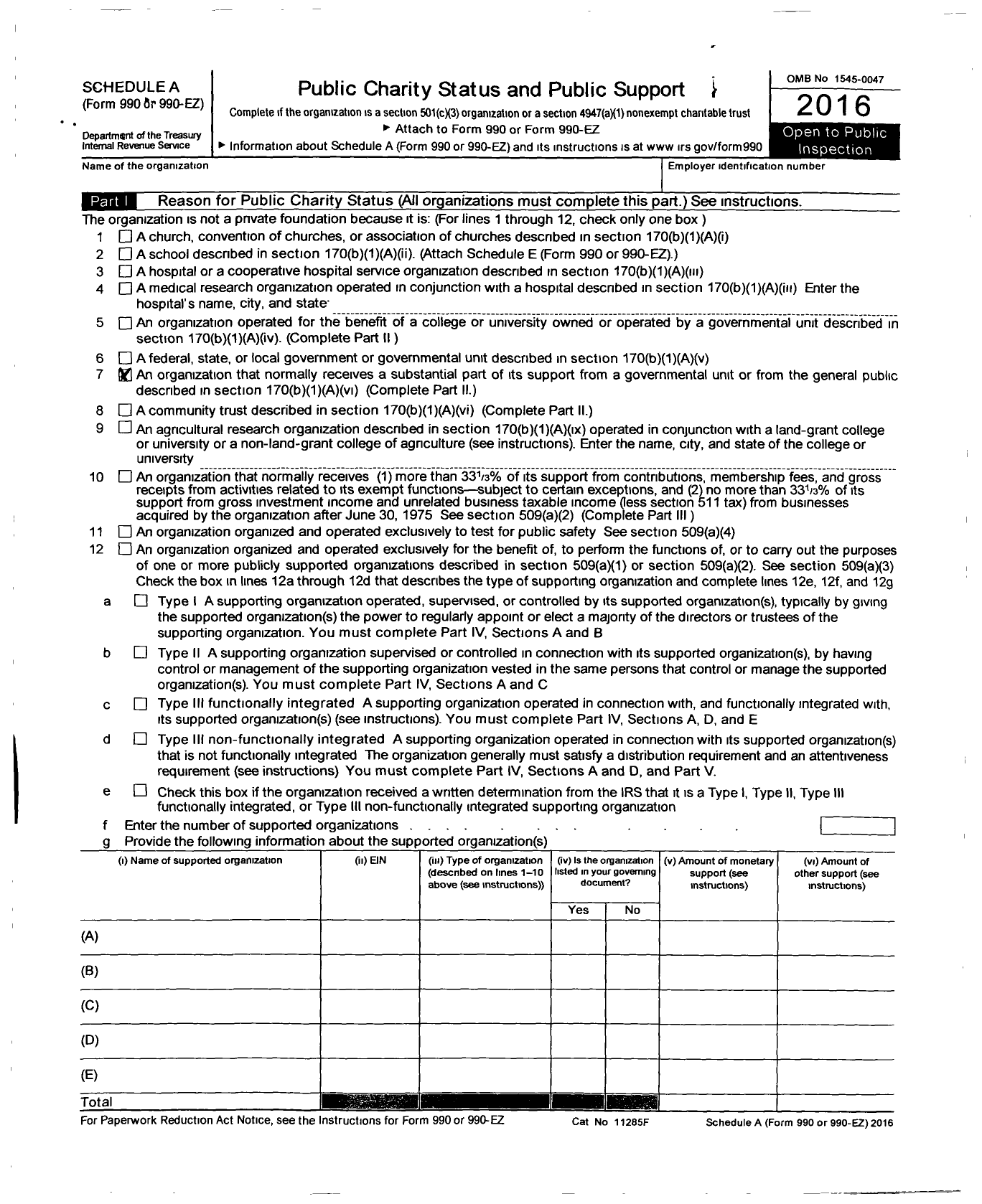 Image of first page of 2015 Form 990R for George Washington Carver Community Center of Jackson County