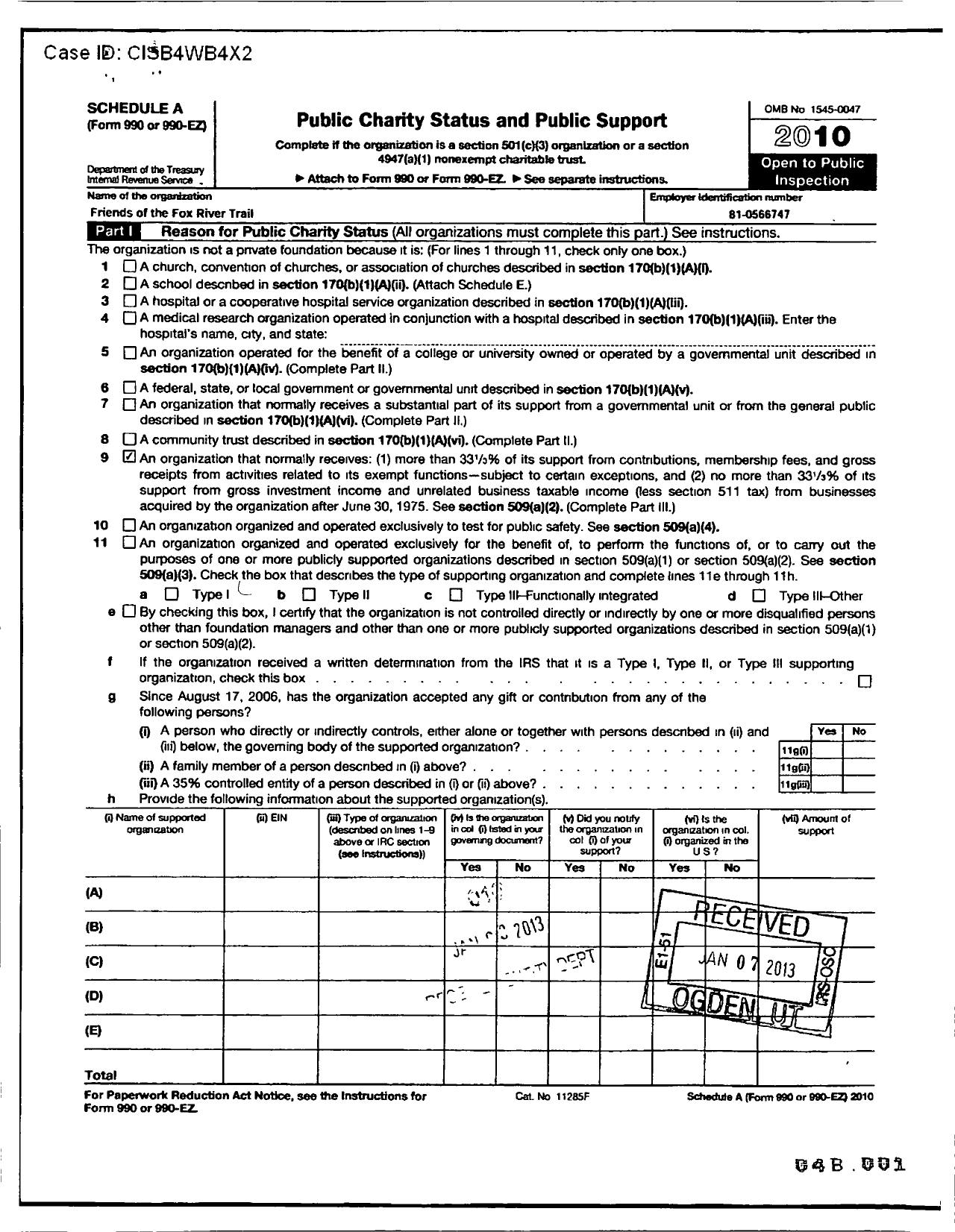 Image of first page of 2010 Form 990ER for Friends of the Fox River Trail