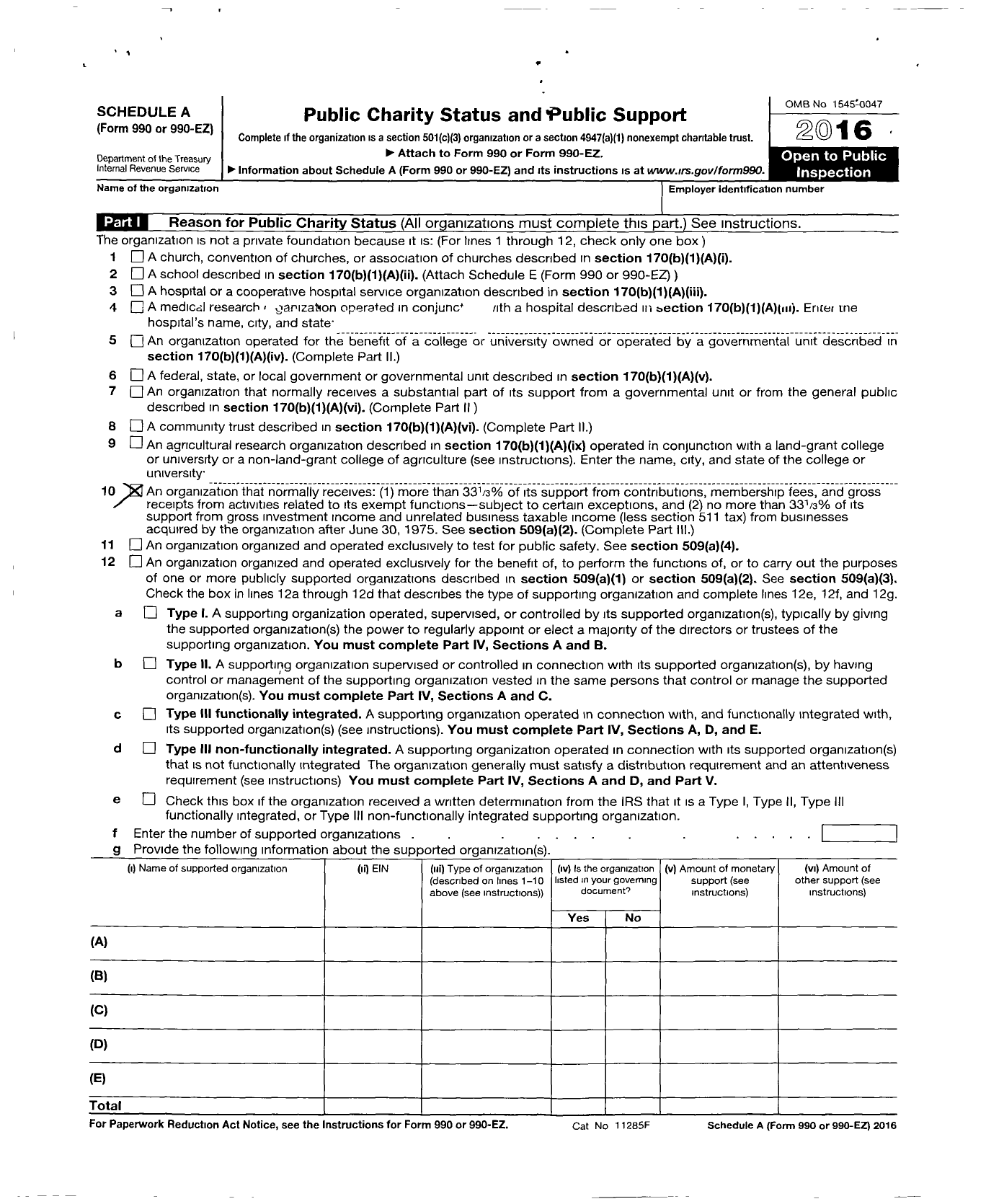 Image of first page of 2016 Form 990ER for Warren County Fright Nights