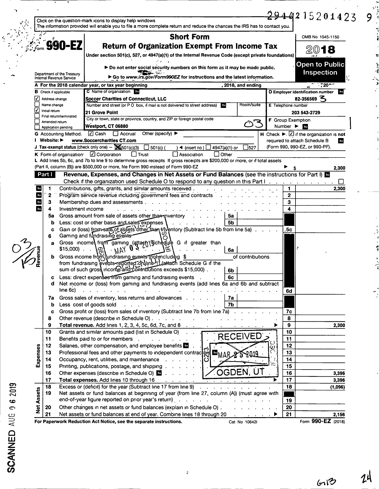 Image of first page of 2018 Form 990EZ for Level the Field