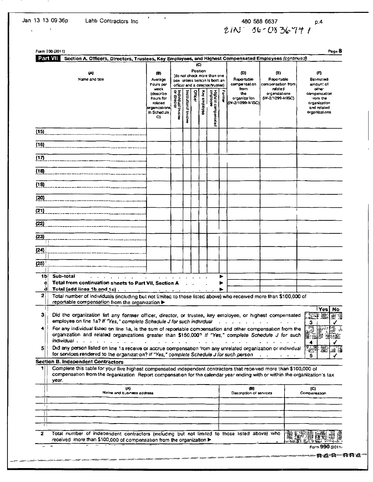 Image of first page of 2011 Form 990R for Tempe Montessori Parents Organization (TEMPO)