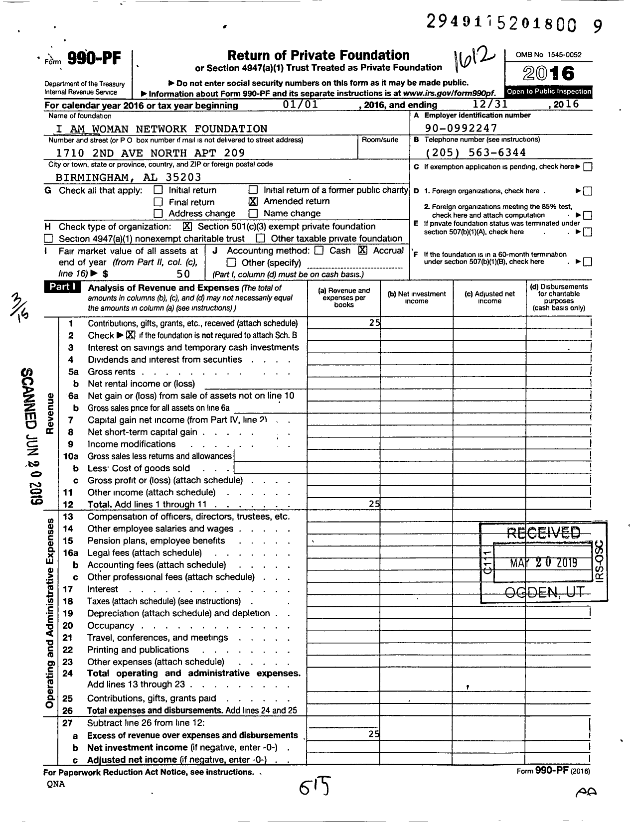 Image of first page of 2016 Form 990PF for Sheceo Cares