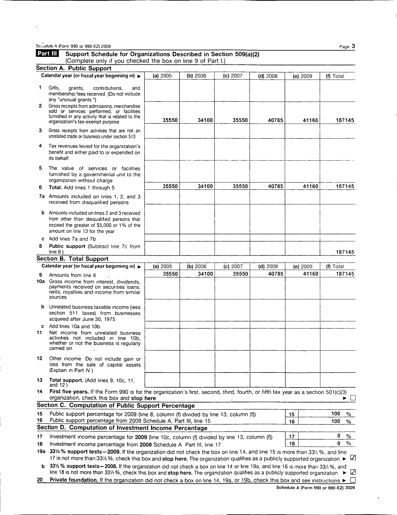 Image of first page of 2009 Form 990ER for Free Association