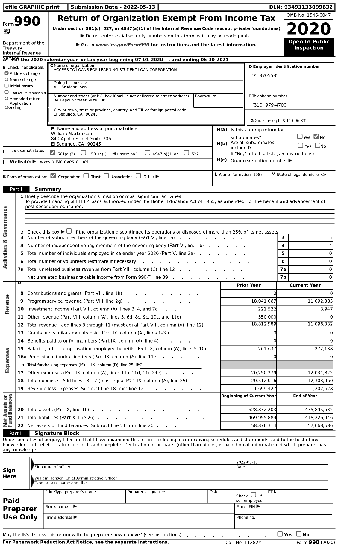 Image of first page of 2020 Form 990 for Cal Ed