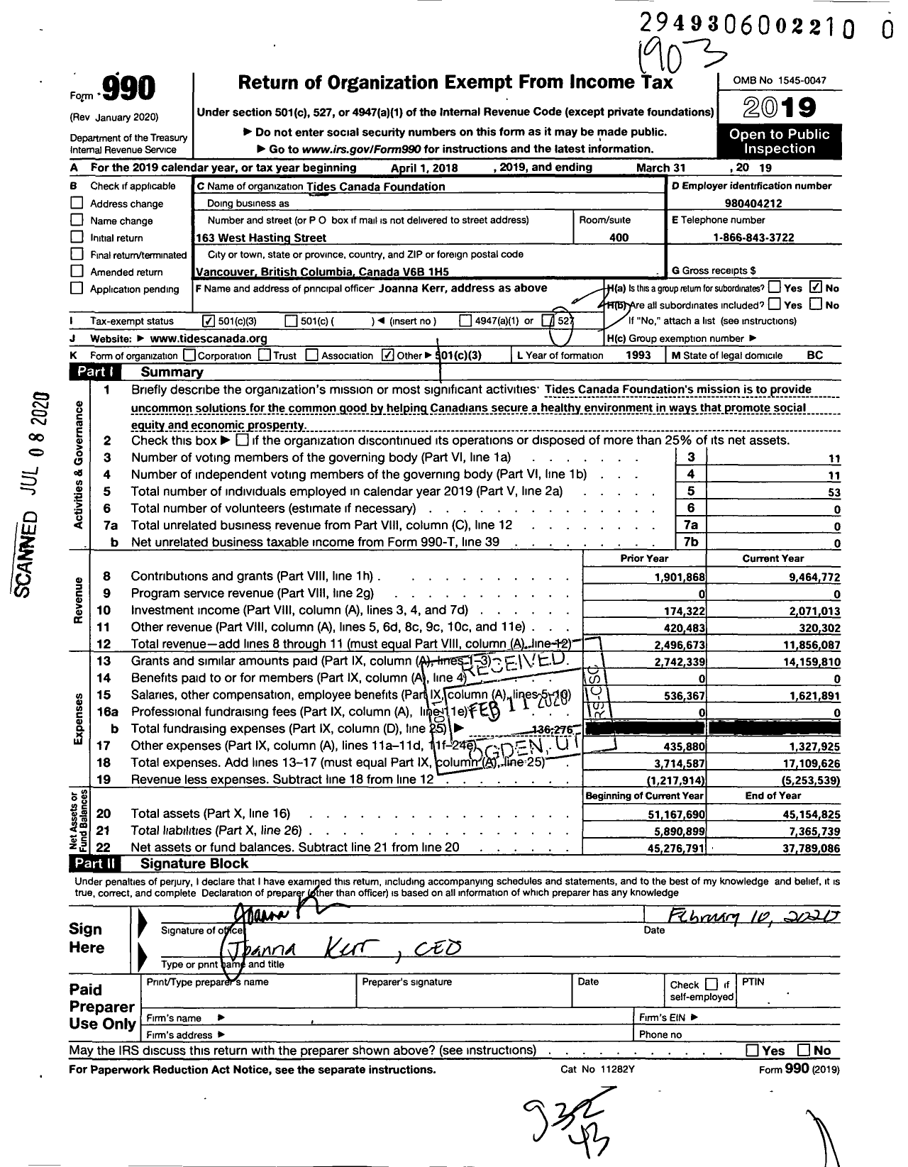 Image of first page of 2018 Form 990 for Makeway Foundation